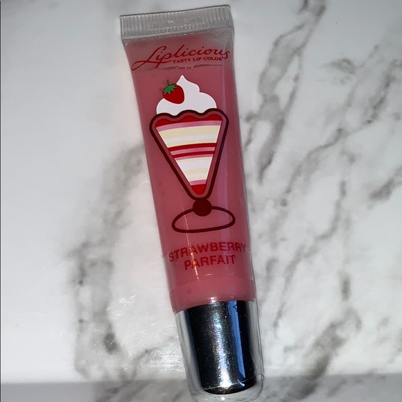 Sealed Strawberry Parfait LIPLICIOUS LIP GLOSS - Picture 3 of 7